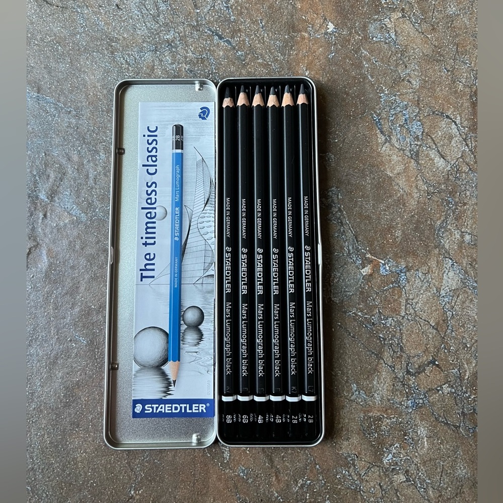 Staedtler 6ct Mars Lumograph Black Pencils - Picture 2 of 3